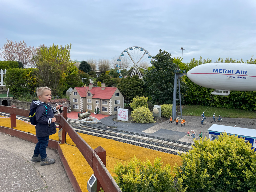 My son at Merrivale Model Village, Great Yarmouth