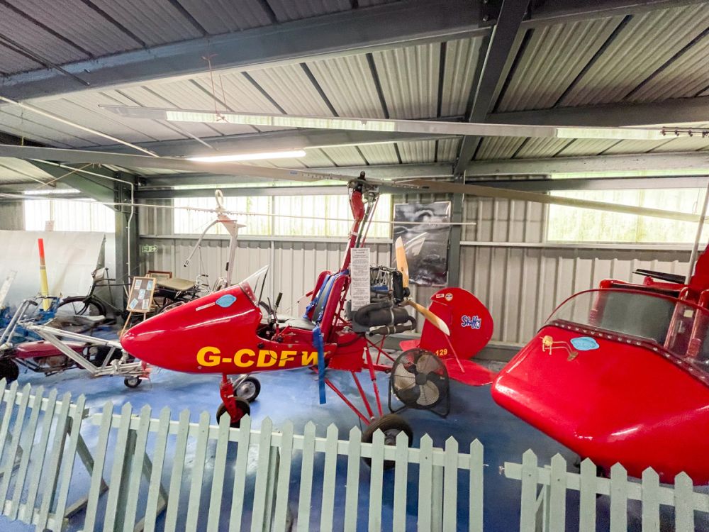 Gyrocopter at the Norfolk and Suffolk Aviation Museum in Bungay