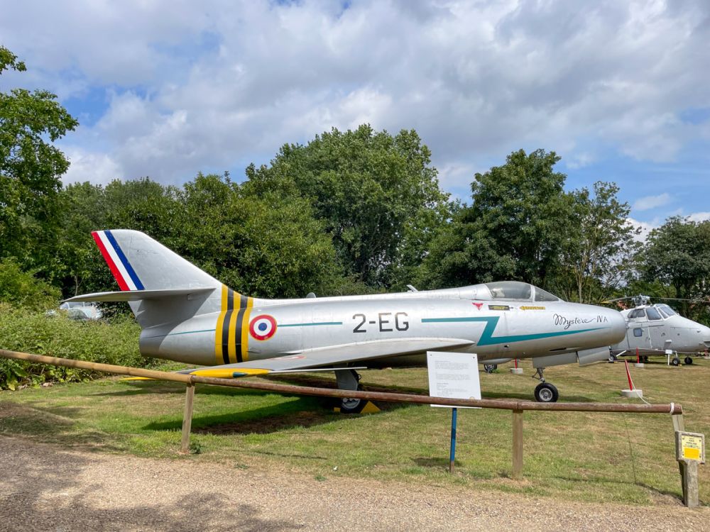 Aircraft in the outside exhibition of the Norfolk and Suffolk Aviation Museum in Bungay