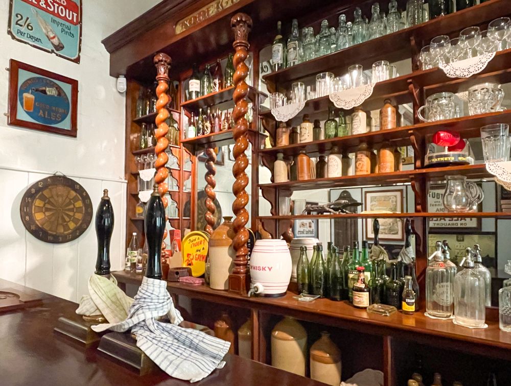 Reconstruction of a traditional pub at the Museum of Norwich at Bridewell